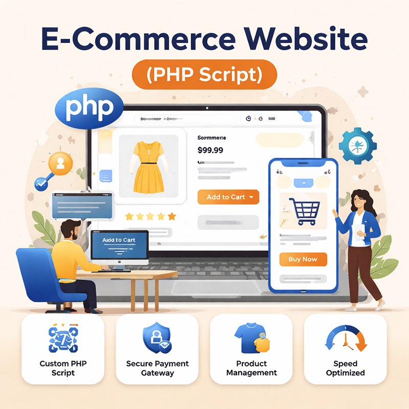 E-Commerce Website Development  (PHP Script)